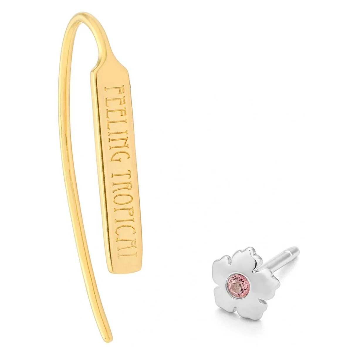 PENDIENTES MUJER SECRECY E8224CDAWW900 PLATA DE LEY 3 CM