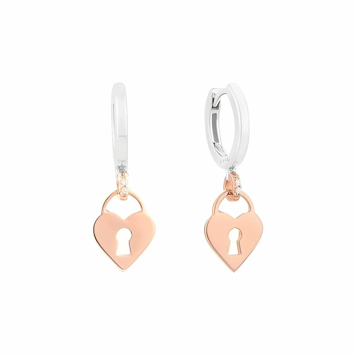 PENDIENTES MUJER SECRECY E8503CDAW2900 PLATA DE LEY 3 CM