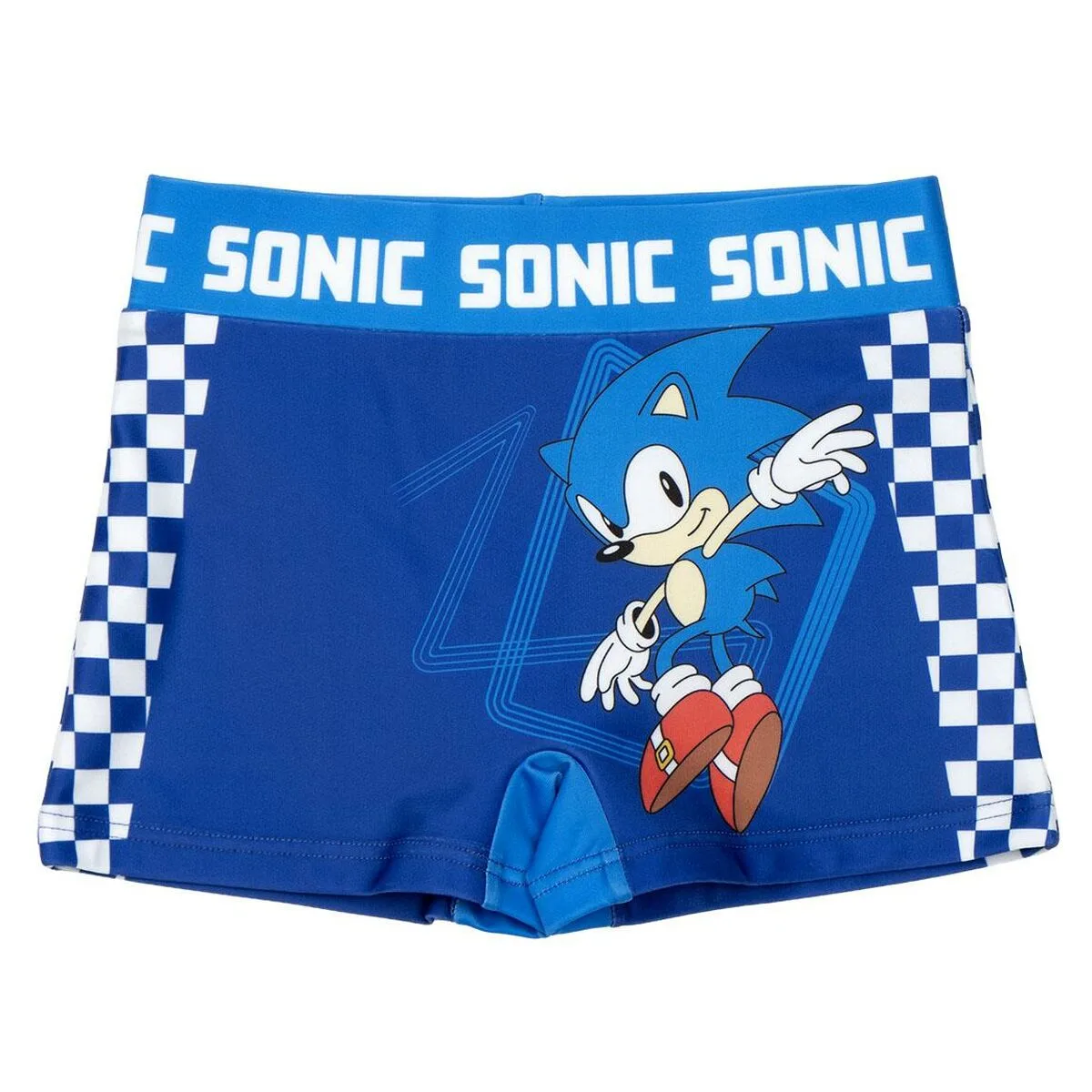 BAÑADOR BOXER PARA NIÑOS SONIC AZUL OSCURO