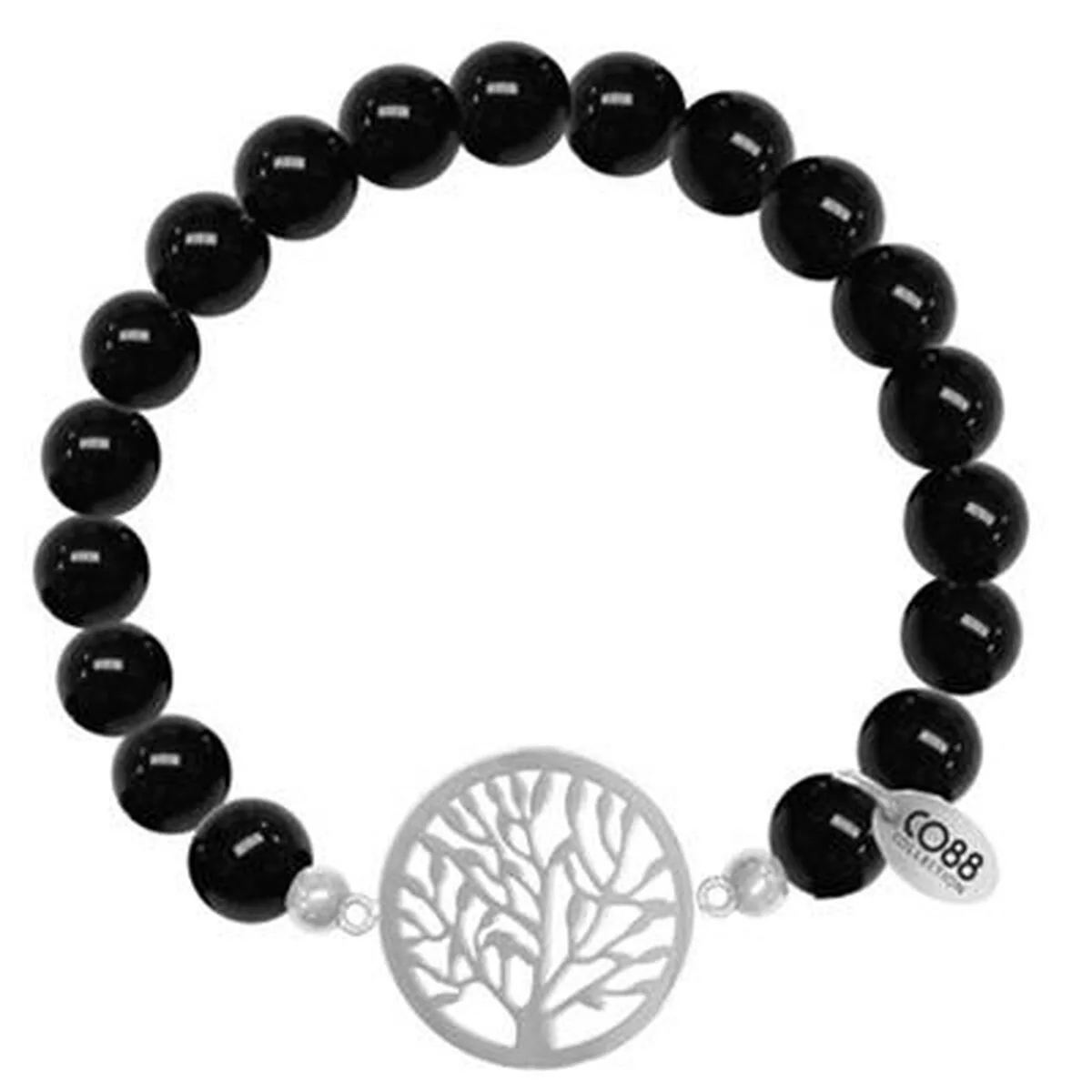 PULSERA MUJER CO88 COLLECTION 8CB-80020 NEGRO
