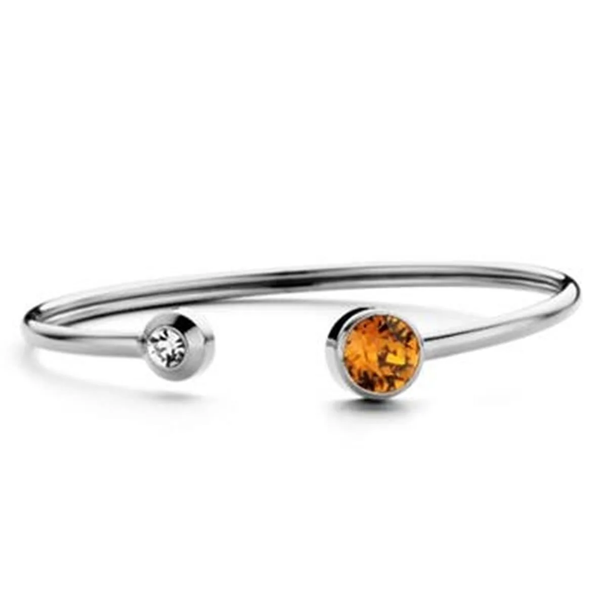 PULSERA MUJER CO88 COLLECTION 8CB-90353 PLATEADO