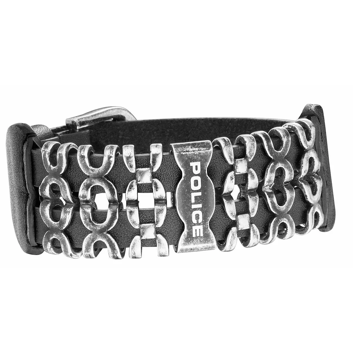 PULSERA HOMBRE POLICE PJ26145BLE.03 CUERO 19 - 22 CM