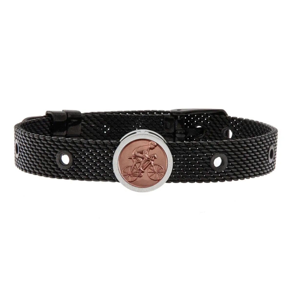 PULSERA HOMBRE TALENT JEWELS TJA-1-01-02-2-215 NEGRO