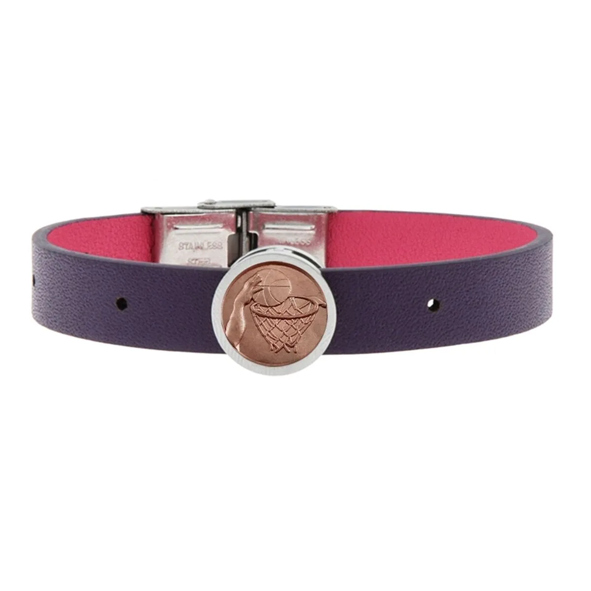 PULSERA HOMBRE TALENT JEWELS TJA-1-02-02-3-5 MORADO