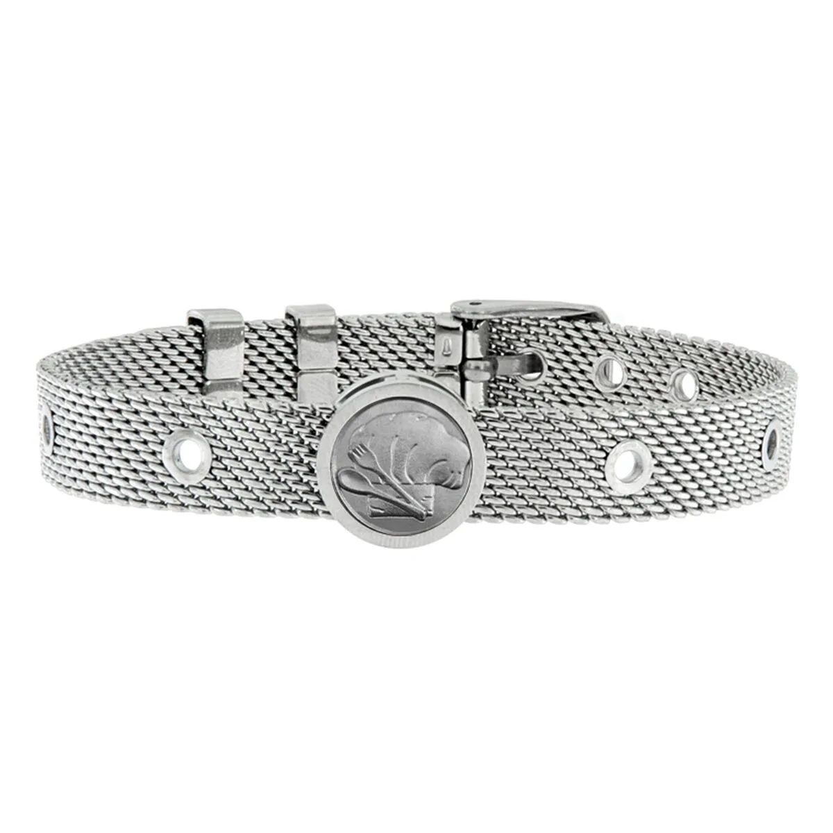 PULSERA HOMBRE TALENT JEWELS TJA-3-05-03-1-215 PLATEADO