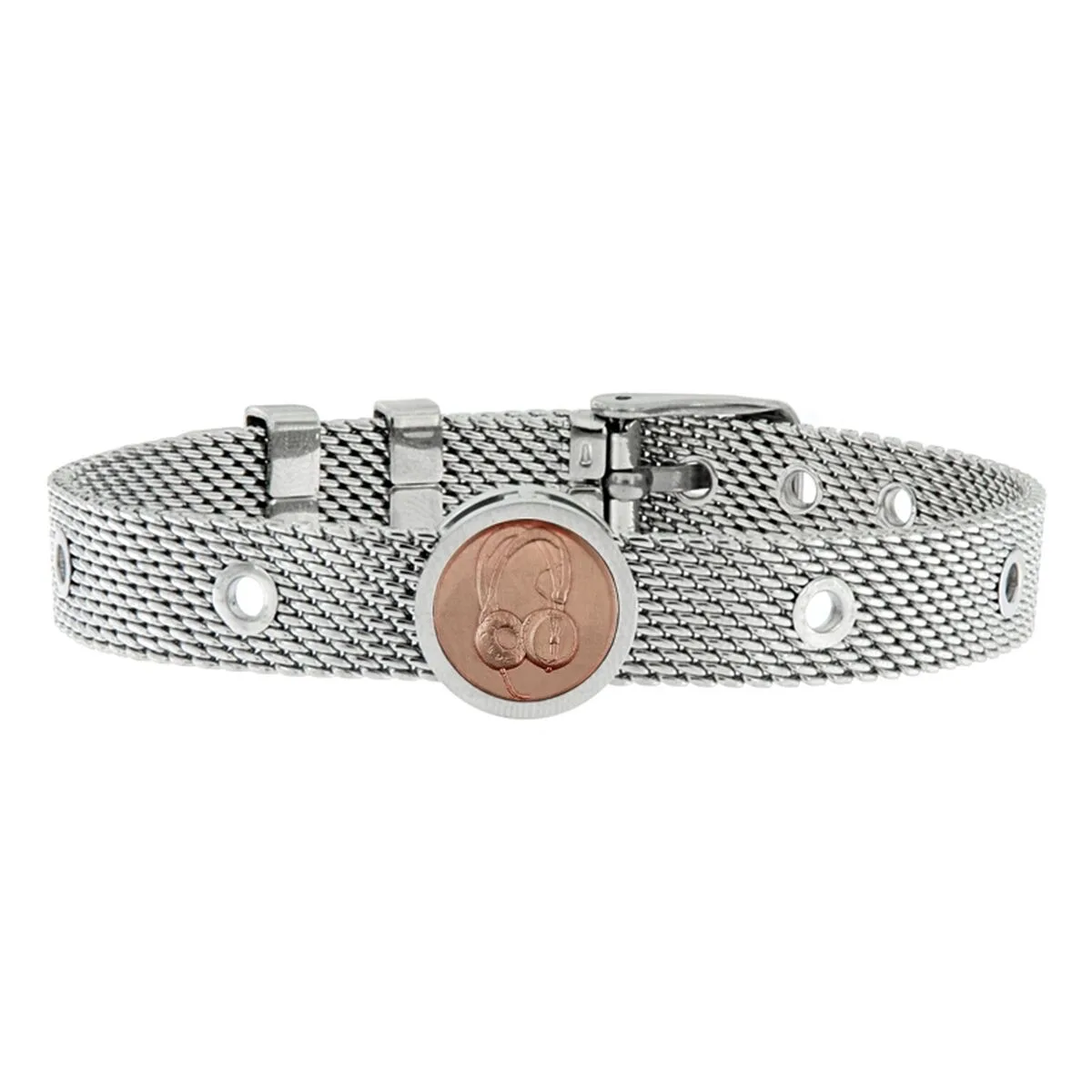 PULSERA HOMBRE TALENT JEWELS TJA-4-05-02-1-215 PLATEADO