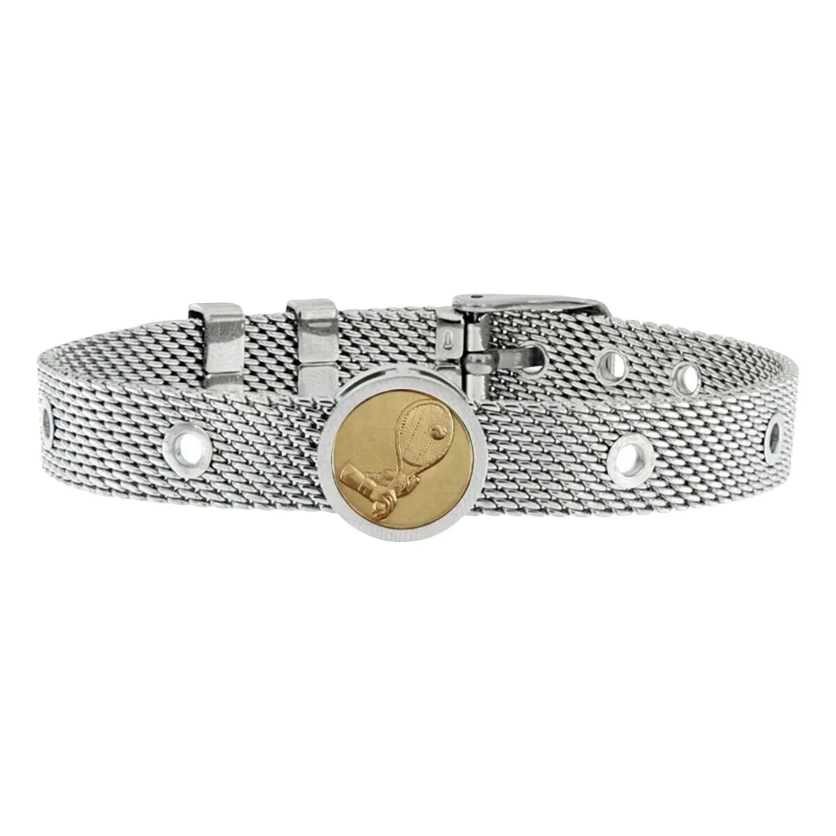PULSERA UNISEX TENNIS PLAYER TALENT JEWELS TJA-1-18-01-1-235 PLATEADO