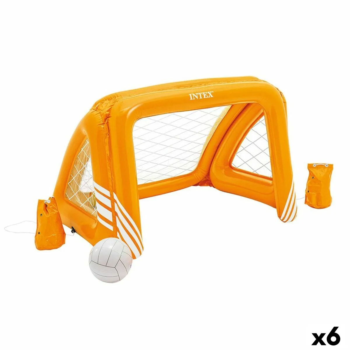PORTERÍA HINCHABLE INTEX NARANJA