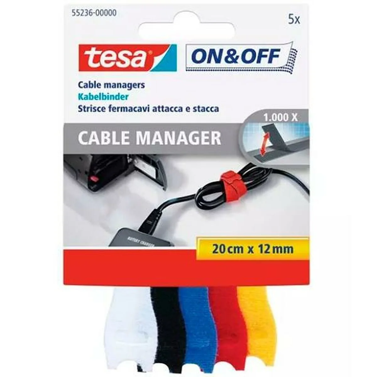 CABLE ALARGADOR TESA ON & OFF (5 UNIDADES)