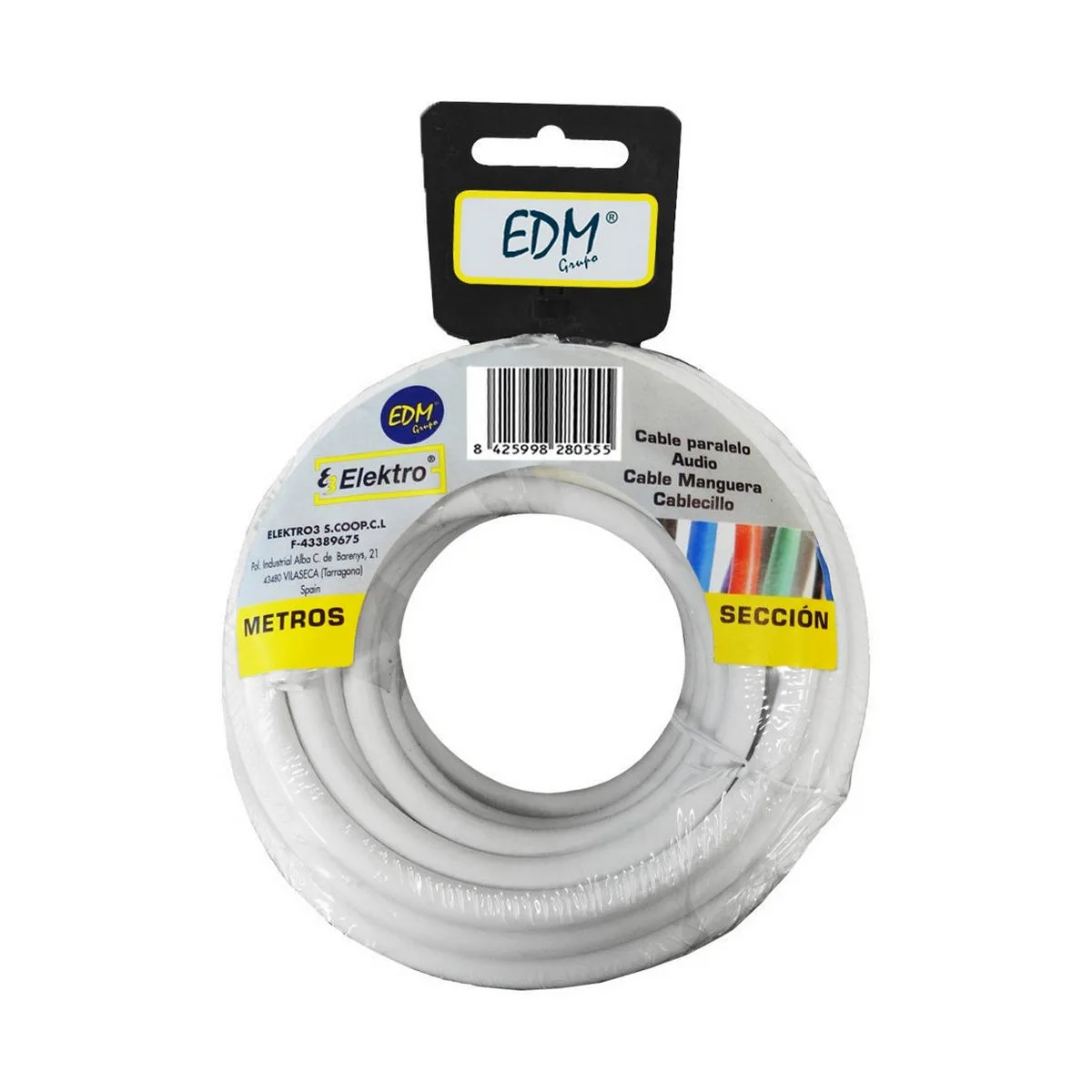 CABLE EDM 28155 BLANCO 3 X 2,5 MM 25 M
