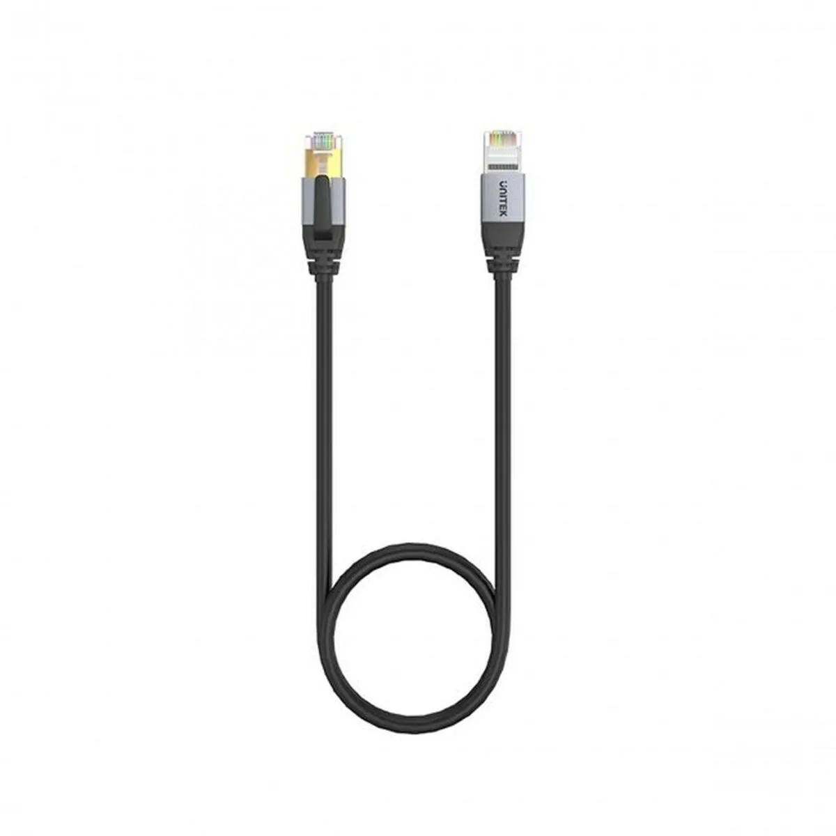 CABLE DE RED RÍGIDO S/FTP CATEGORÍA 8 UNITEK C18149AGY03-1M NEGRO 1 M