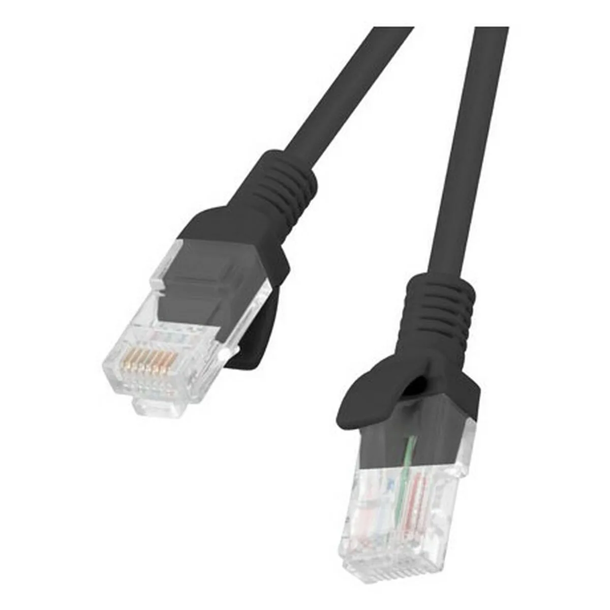 CABLE DE RED RÍGIDO UTP CATEGORÍA 5E LANBERG PCU5-20CC-0200-BK NEGRO 2 M