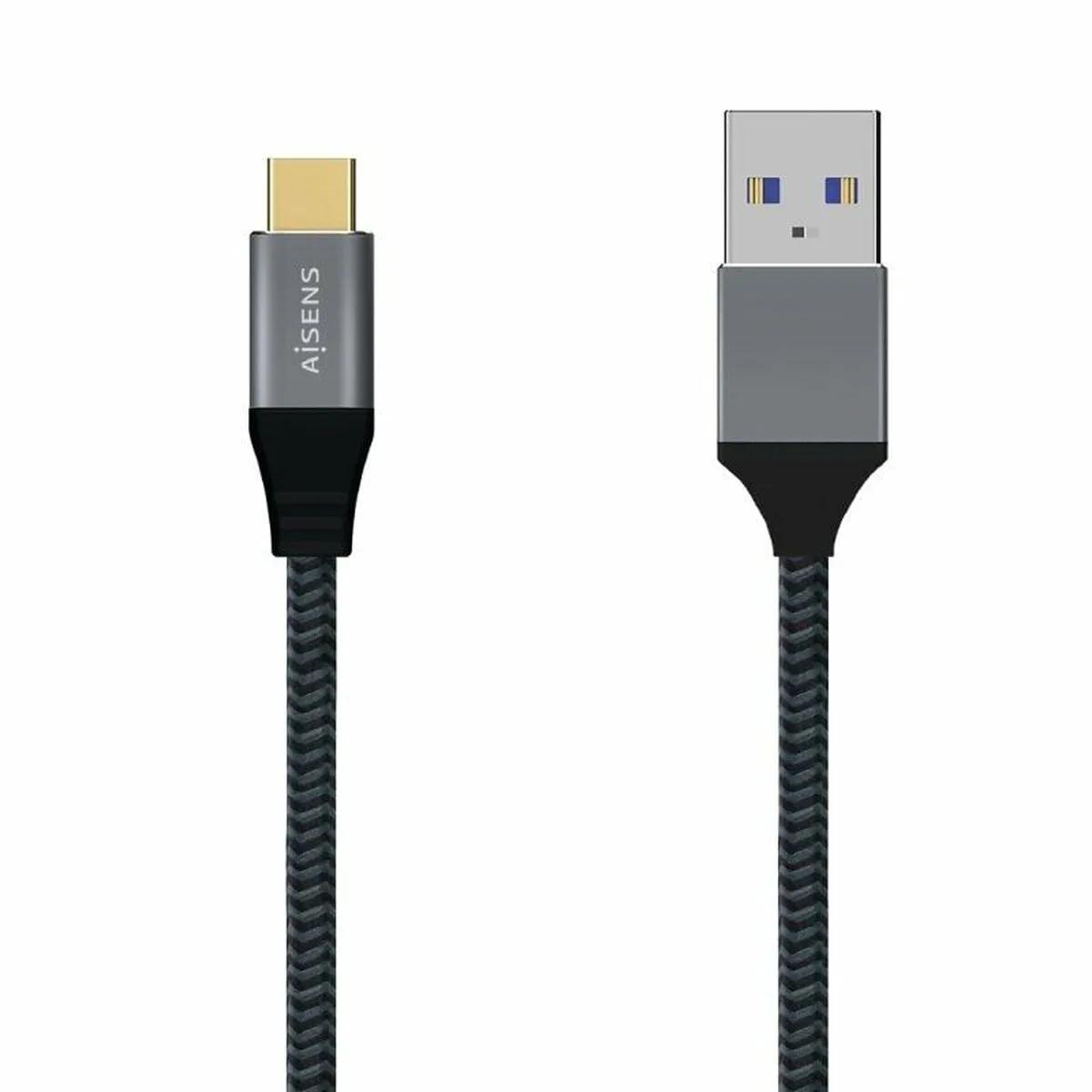 CABLE USB A A USB-C AISENS A107-0633 2 M GRIS (1 UNIDAD)