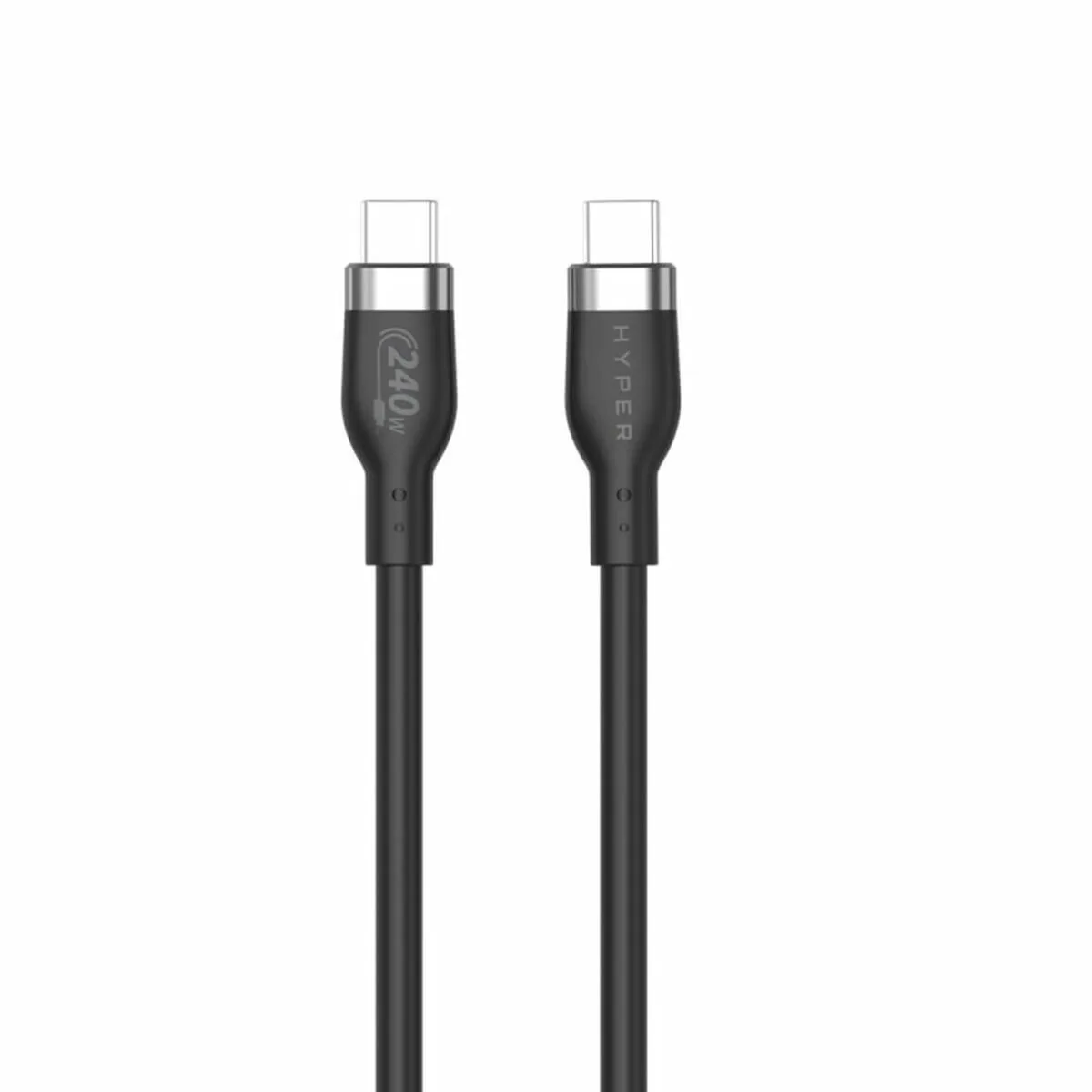 CABLE USB-C HYPER HJ4002BKGL NEGRO 2 M