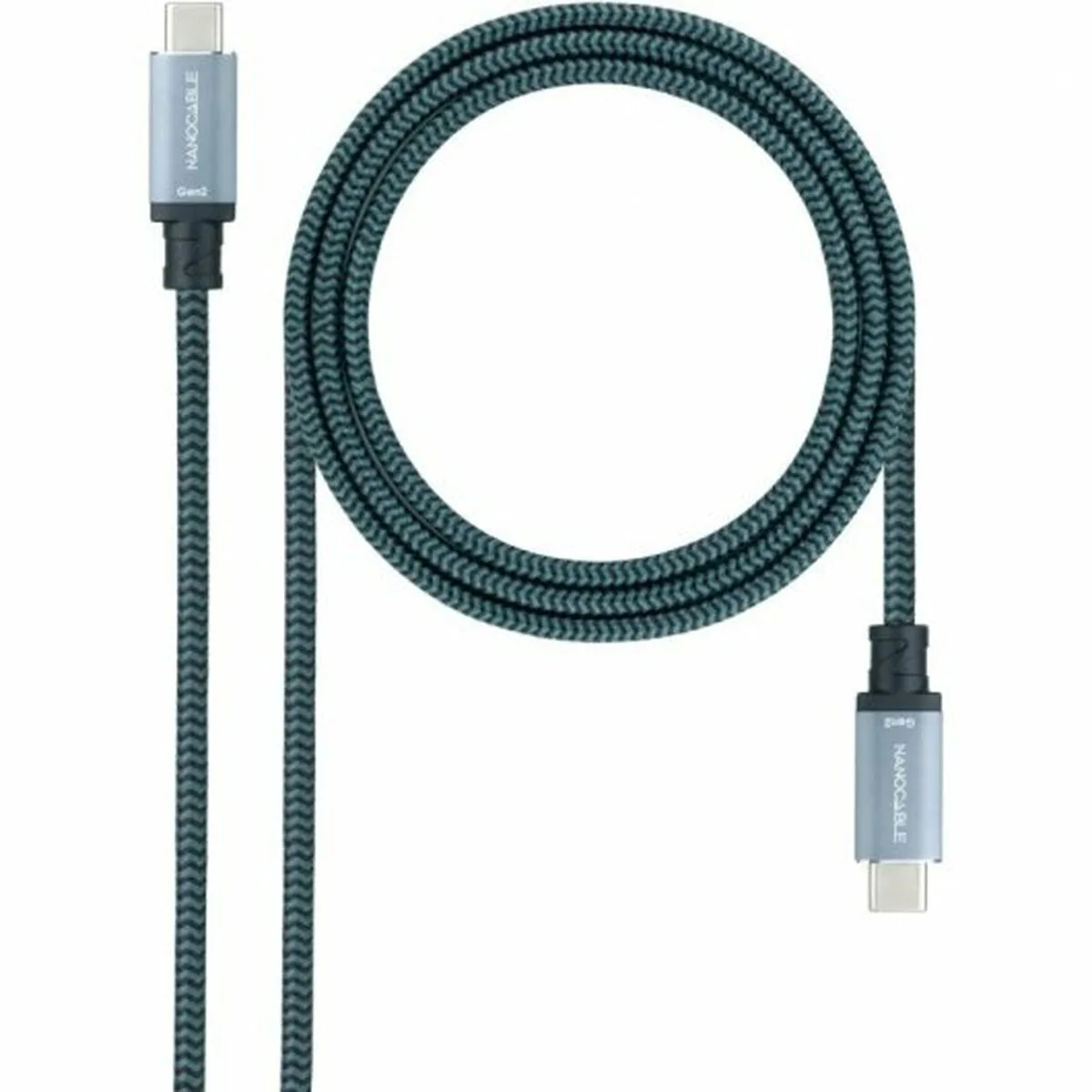 CABLE USB-C NANOCABLE 10.01.4101-L150-COMB VERDE 1,5 M (1 UNIDAD)