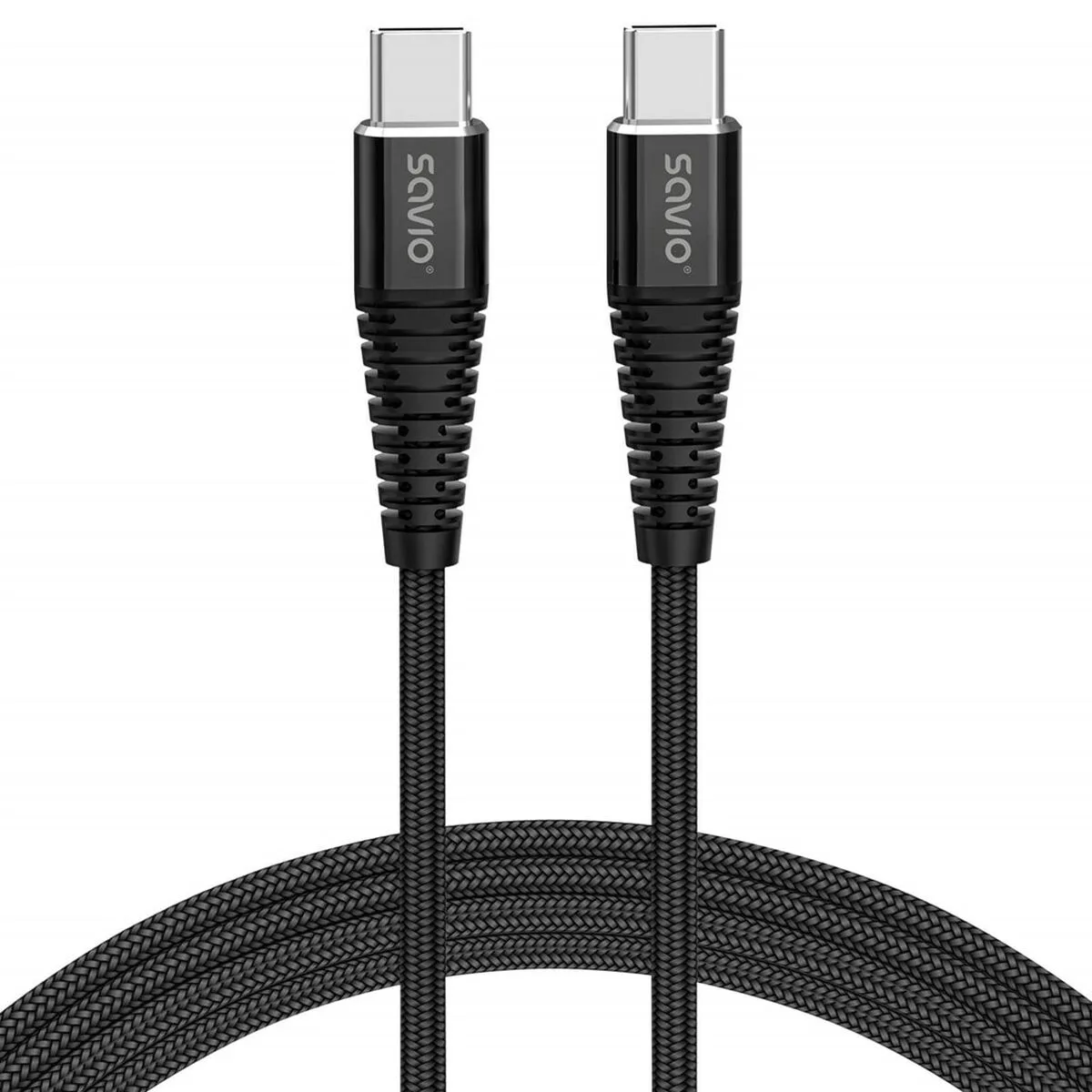 CABLE USB C SAVIO CL-159 NEGRO 1 M