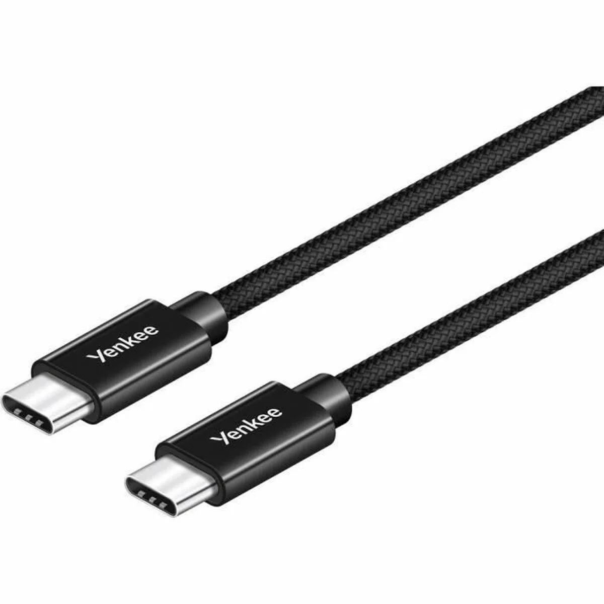 CABLE USB-C YENKEE YCU C02 BK NEGRO 0,2 M