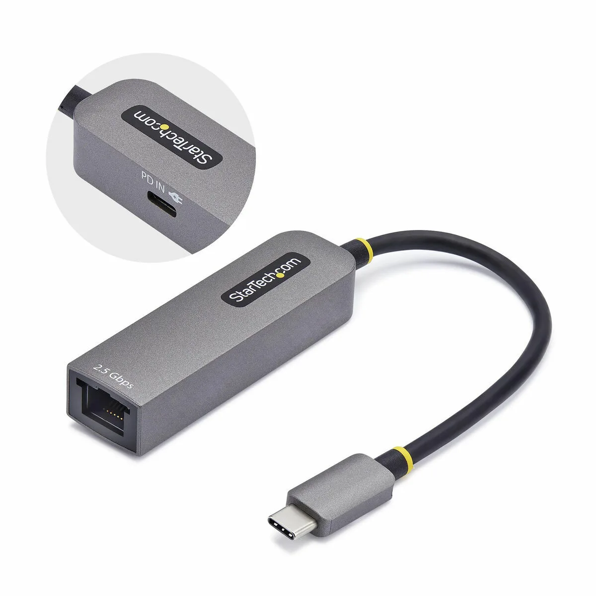 CABLE USB STARTECH 2GPD3-USB-C-ETHERNET GRIS