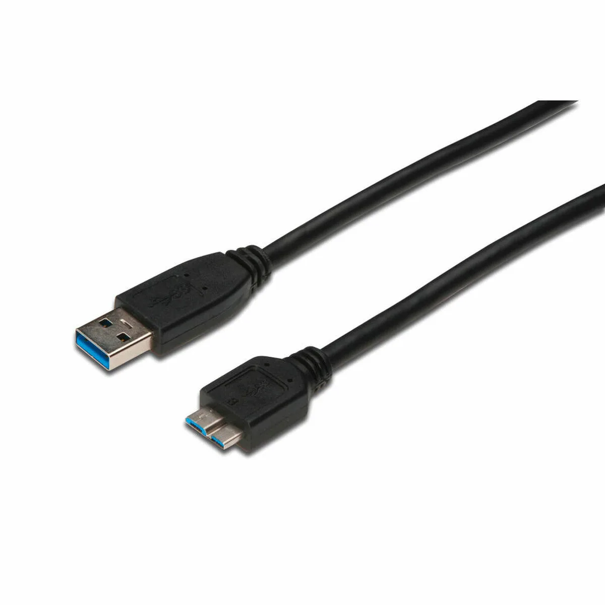 CABLE USB A MICRO USB DIGITUS AK-300117-003-S NEGRO 25 CM