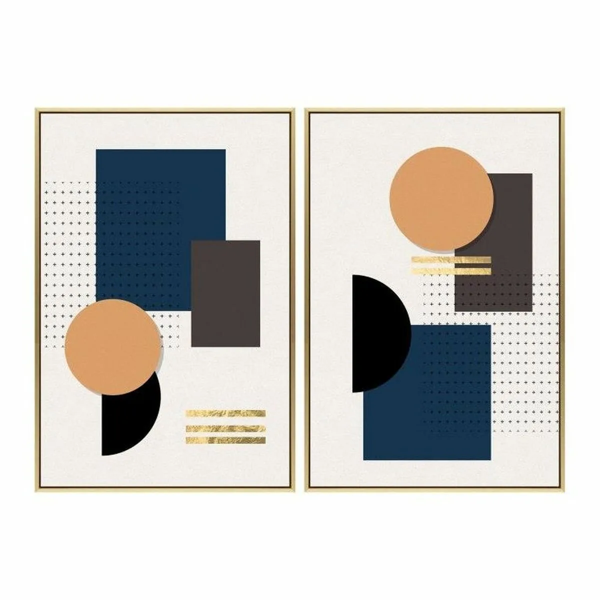 CUADRO DKD HOME DECOR S3018267 MODERNO (51,5 X 3,5 X 71,5 CM) (2 UNIDADES)