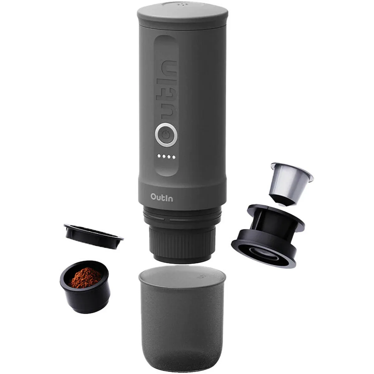 CAFETERA EXPRESS OUTIN NESPRESSO GRIS