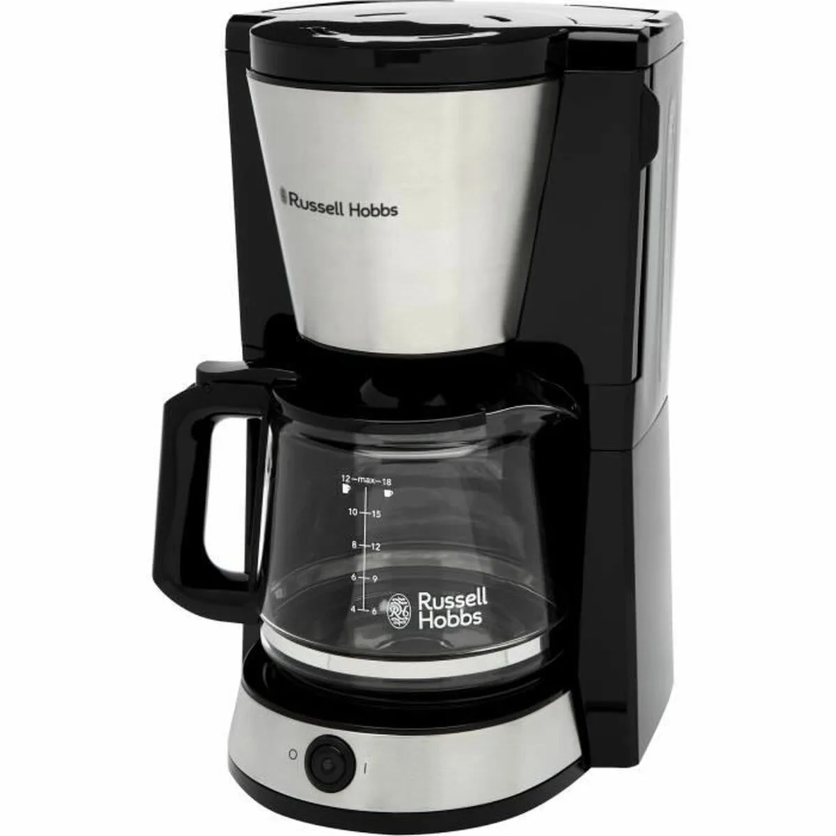 CAFETERA DE GOTEO RUSSELL HOBBS NEGRO ACERO 1080 W 1,25 L