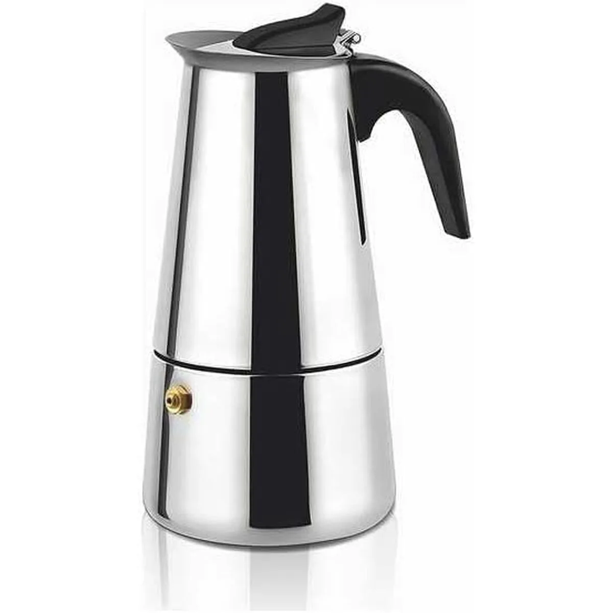 CAFETERA ITALIANA HAEGER CP-10S.002A ACERO INOXIDABLE 18/10 PLATEADO