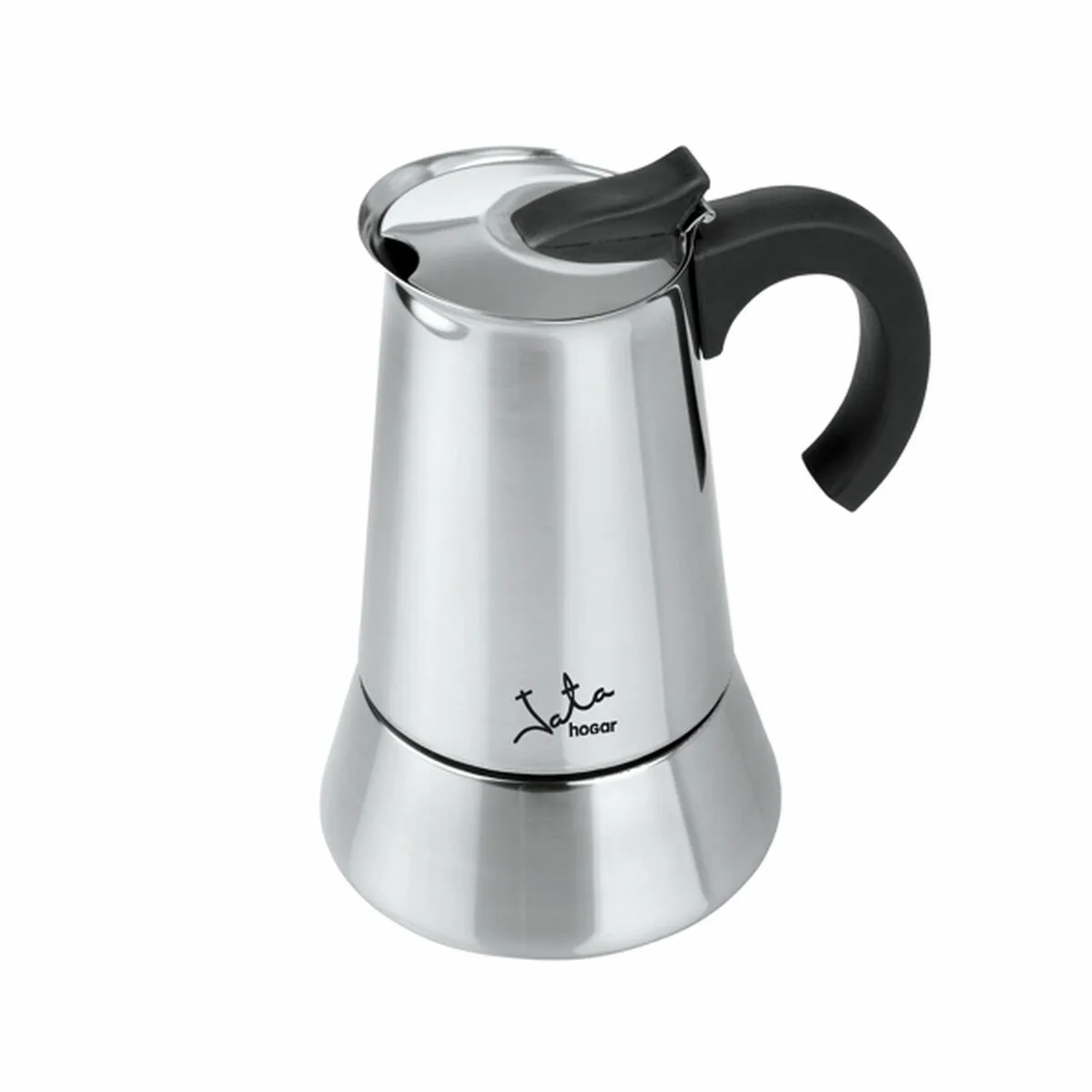 CAFETERA ITALIANA JATA CAX106 ODIN   * ACERO 6 TAZAS METAL ACERO INOXIDABLE