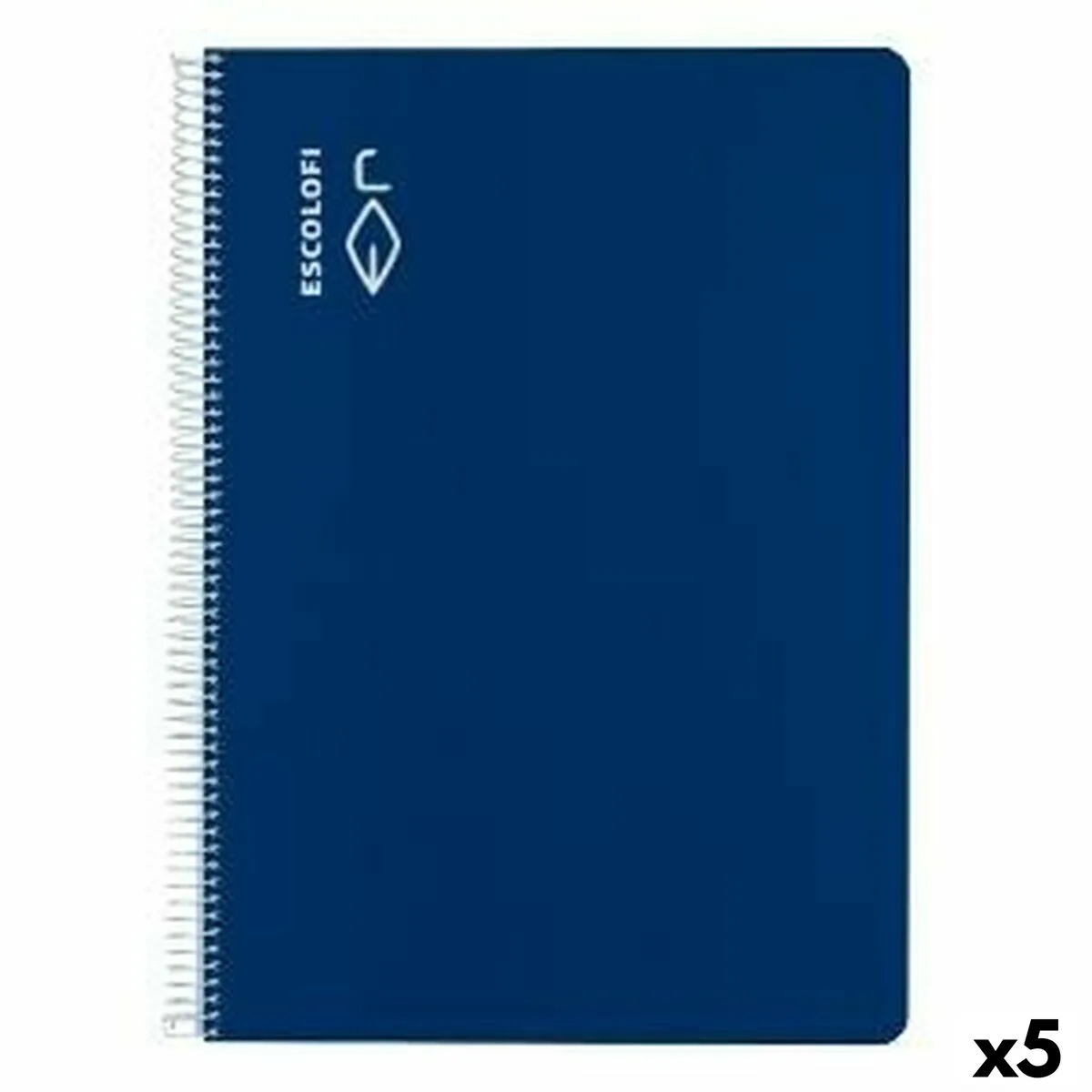 CUADERNO ESCOLOFI AZUL A4 DIN A4 40 HOJAS (5 UNIDADES)