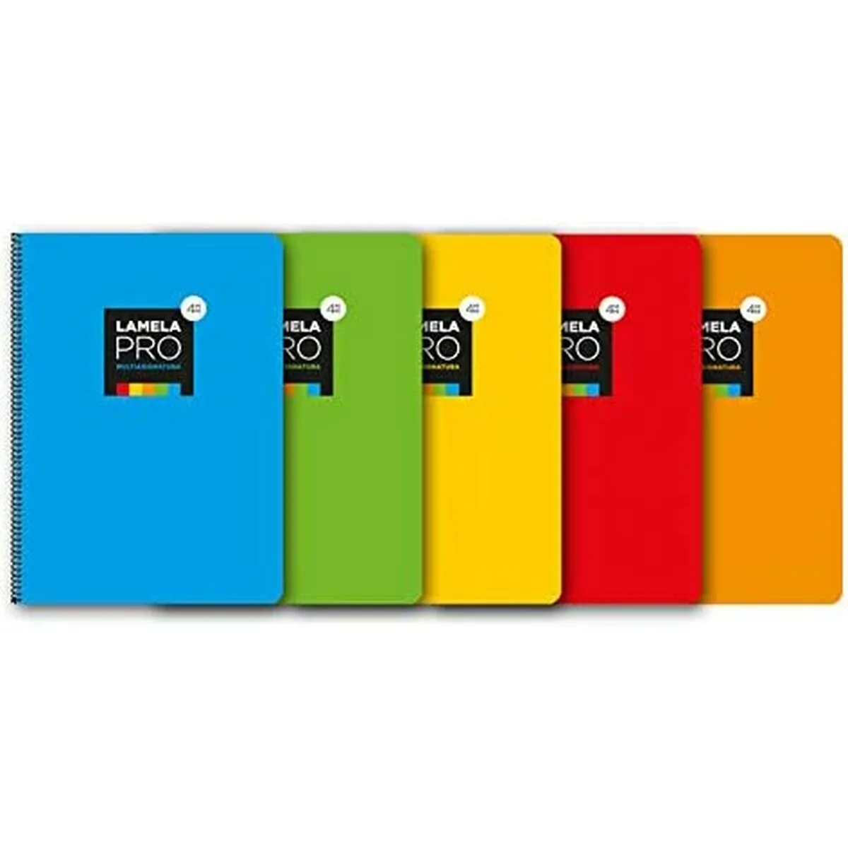 CUADERNO LAMELA MULTICOLOR DIN A4 5 PIEZAS 100 HOJAS