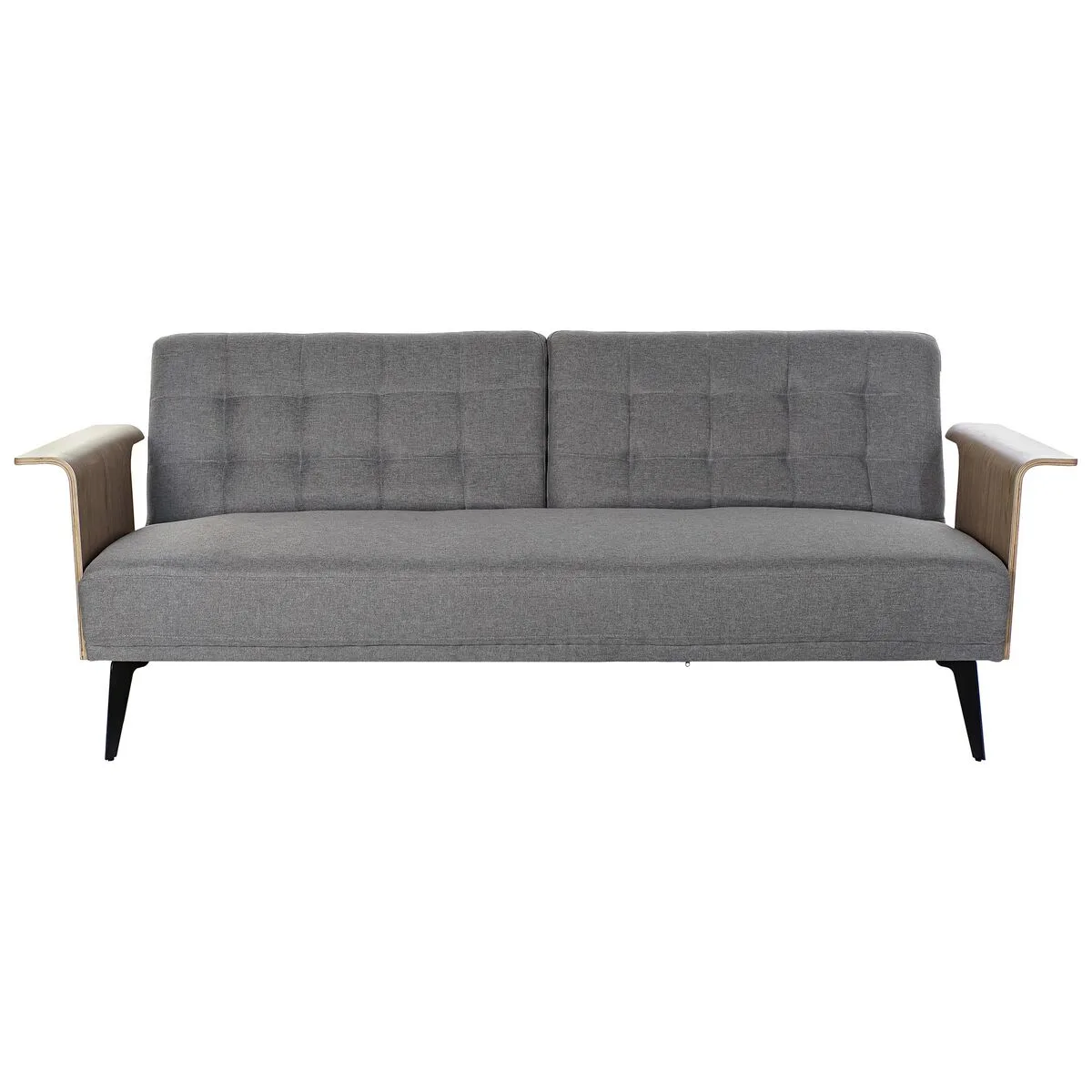 SOFÁ CAMA DKD HOME DECOR MARRÓN GRIS METAL URBANO 203 X 87 X 81 CM