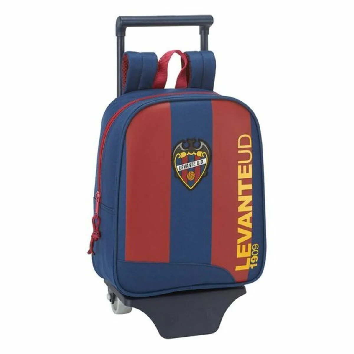 MOCHILA ESCOLAR CON RUEDAS 805 LEVANTE U.D. 611820280 AZUL ROJO GRANA
