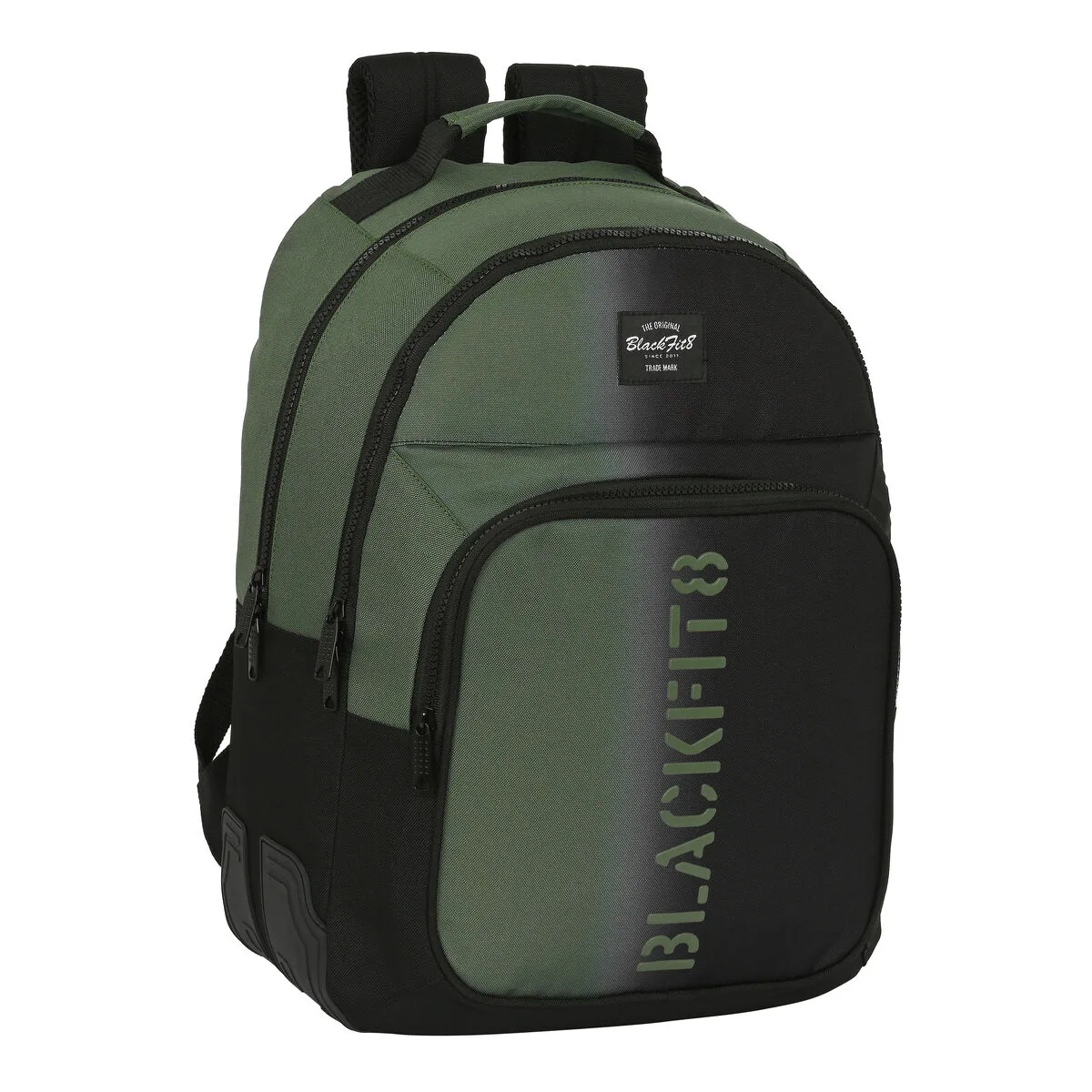 MOCHILA ESCOLAR BLACKFIT8 GRADIENT NEGRO VERDE MILITAR 32 X 42 X 15 CM