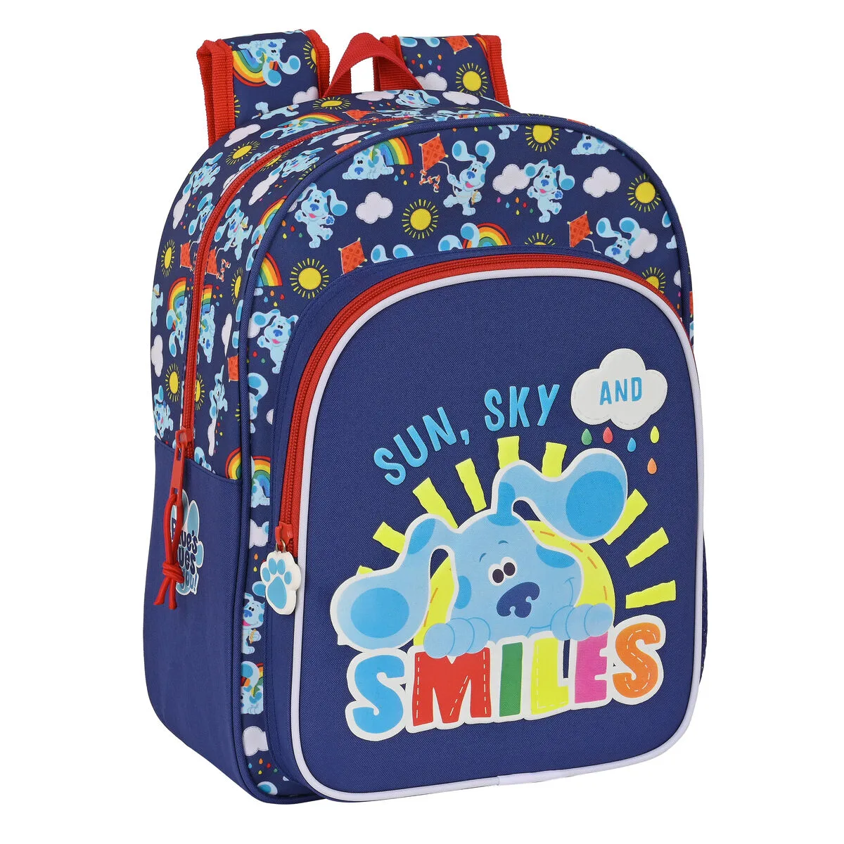 MOCHILA ESCOLAR BLUE'S CLUES AZUL MARINO (26 X 34 X 11 CM)