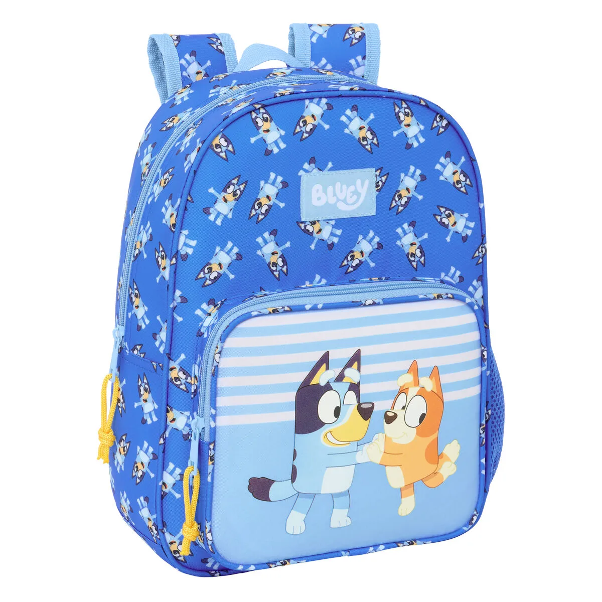 MOCHILA ESCOLAR BLUEY LET'S PLAY AZUL 26 X 34 X 11 CM