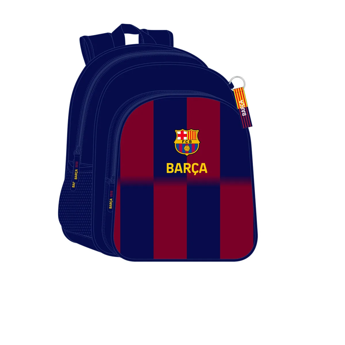 MOCHILA ESCOLAR F.C. BARCELONA AZUL GRANATE 32 X 38 X 12 CM