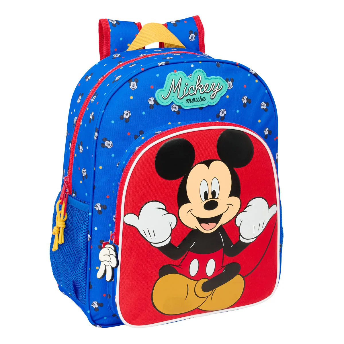 MOCHILA ESCOLAR MICKEY MOUSE CLUBHOUSE GOOD DAY AZUL 32 X 38 X 12 CM