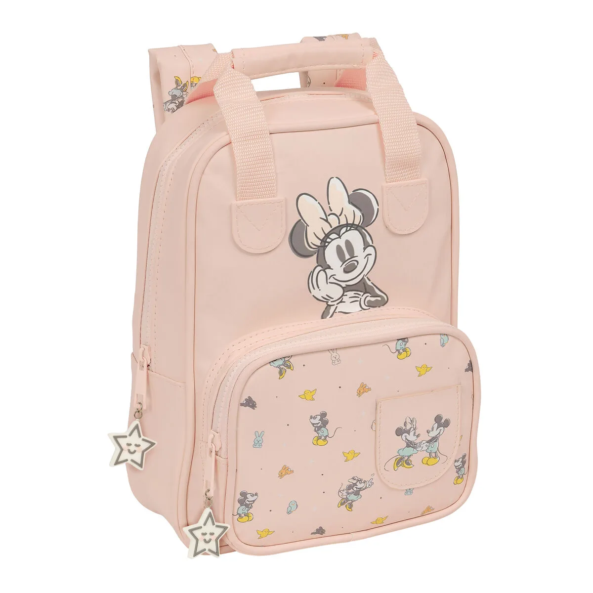 MOCHILA ESCOLAR MINNIE MOUSE BABY ROSA 20 X 28 X 8 CM