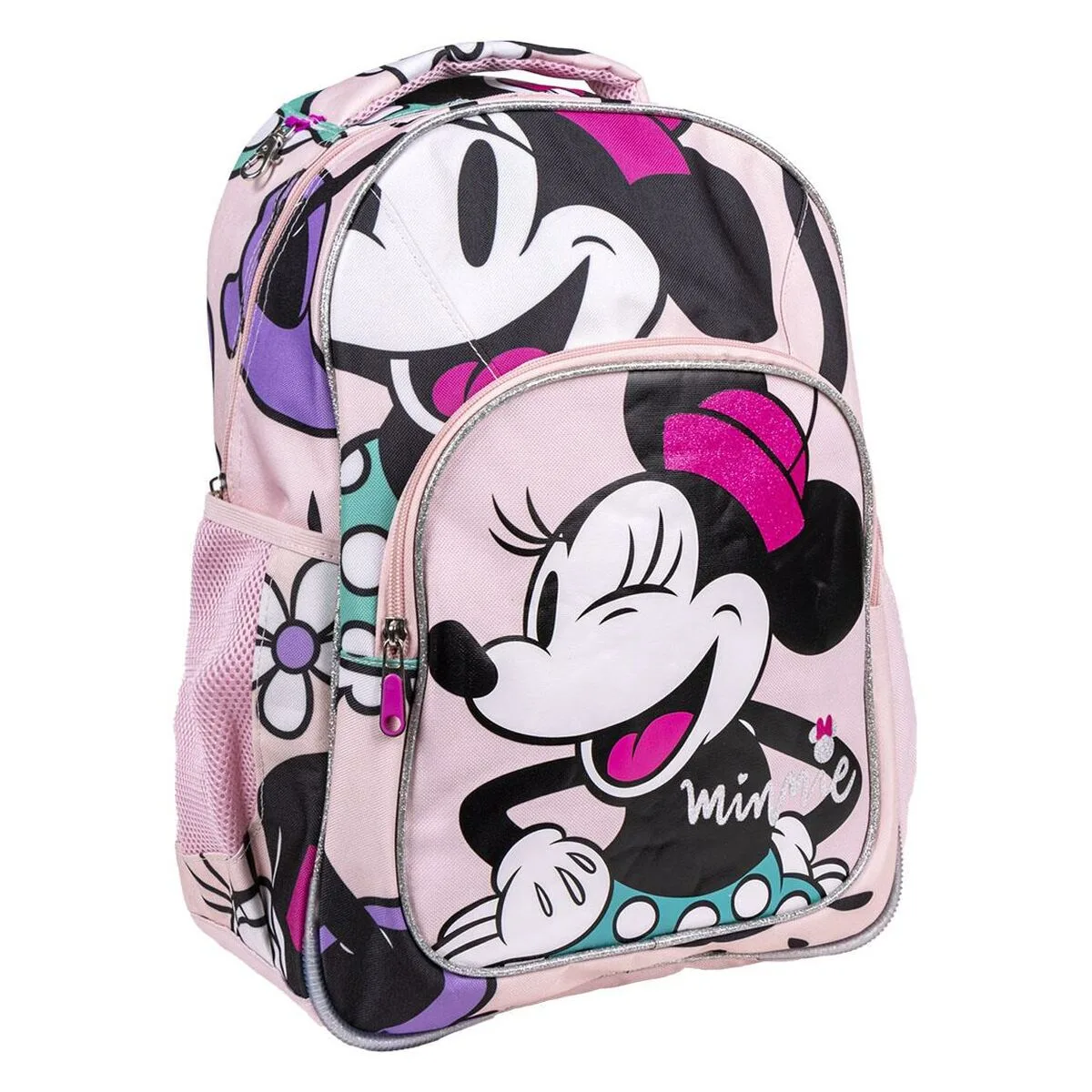 MOCHILA ESCOLAR MINNIE MOUSE ROSA 32 X 15 X 42 CM