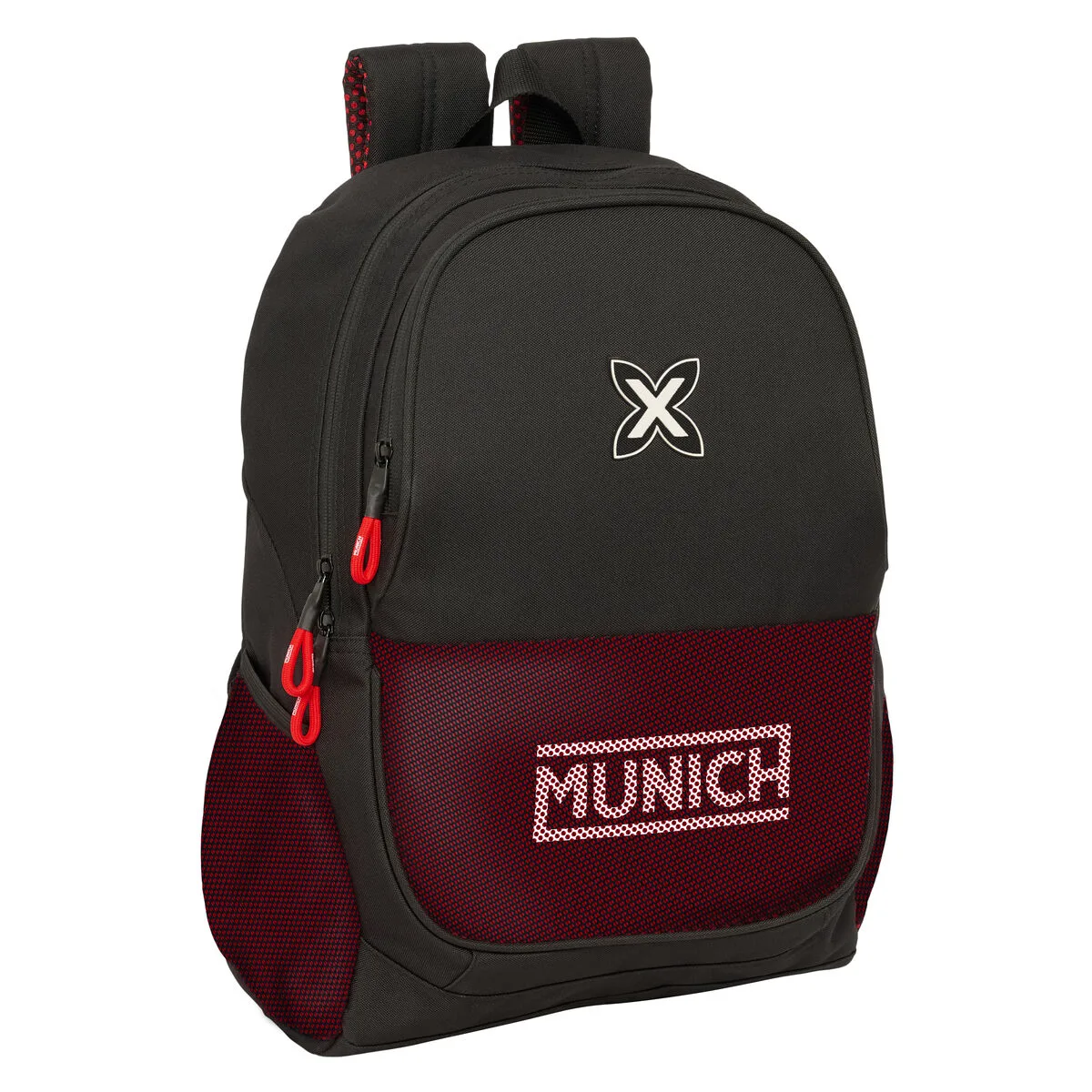 MOCHILA ESCOLAR MUNICH VULCAN NEGRO 32 X 44 X 16 CM