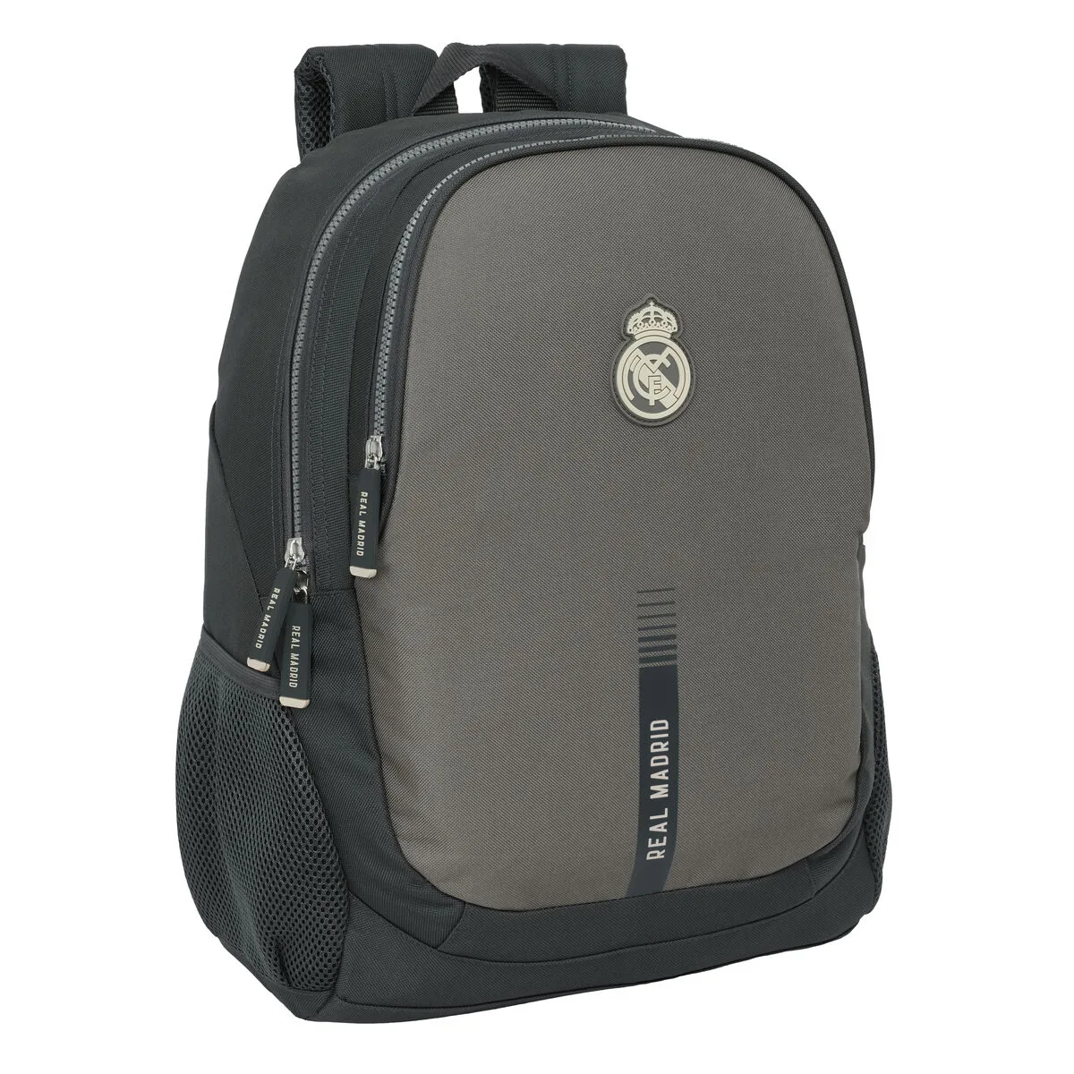 MOCHILA ESCOLAR REAL MADRID C.F. GRIS 32 X 44 X 16 CM