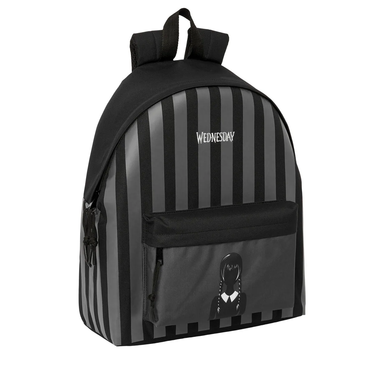 MOCHILA ESCOLAR WEDNESDAY NEGRO 33 X 42 X 15 CM