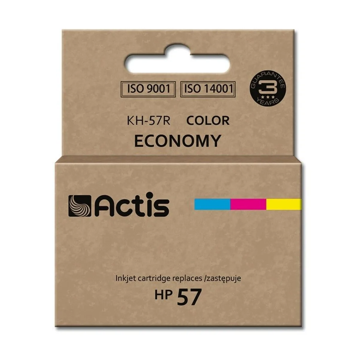 CARTUCHO DE TINTA ORIGINAL ACTIS KH-57R CIAN/MAGENTA/AMARILLO