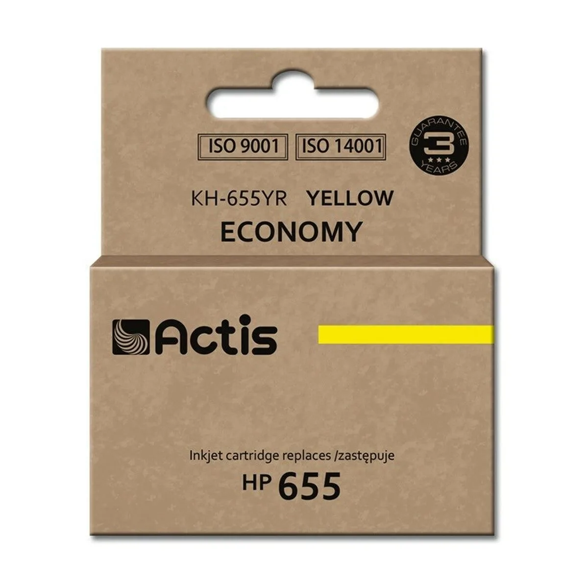 CARTUCHO DE TINTA ORIGINAL ACTIS KH-655YR AMARILLO