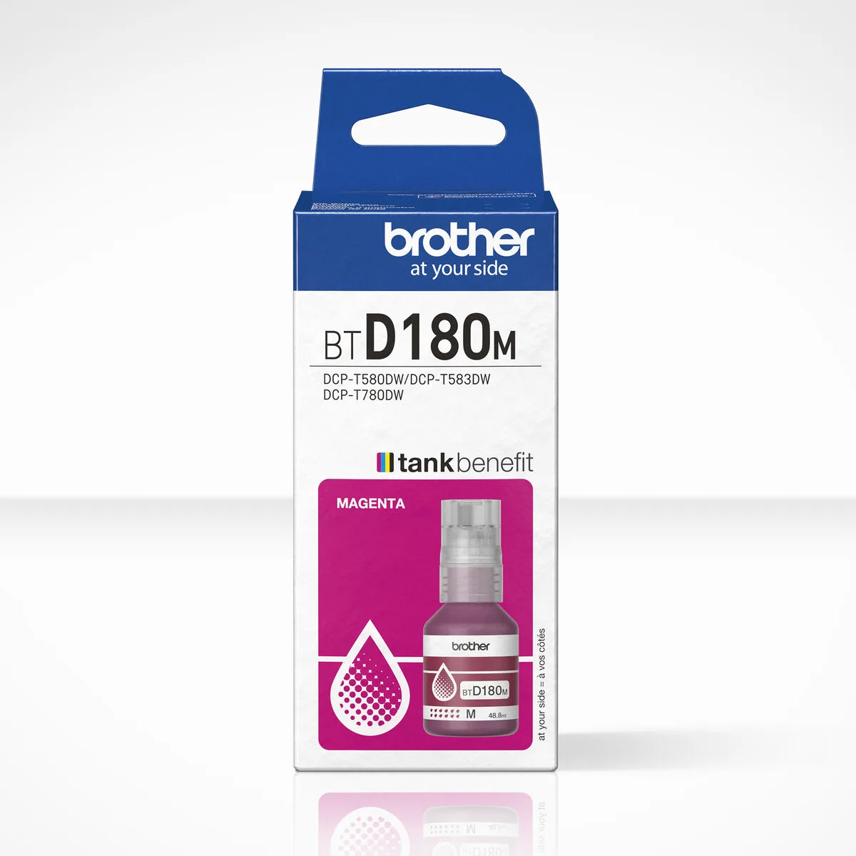 CARTUCHO DE TINTA ORIGINAL BROTHER BTD180M MAGENTA