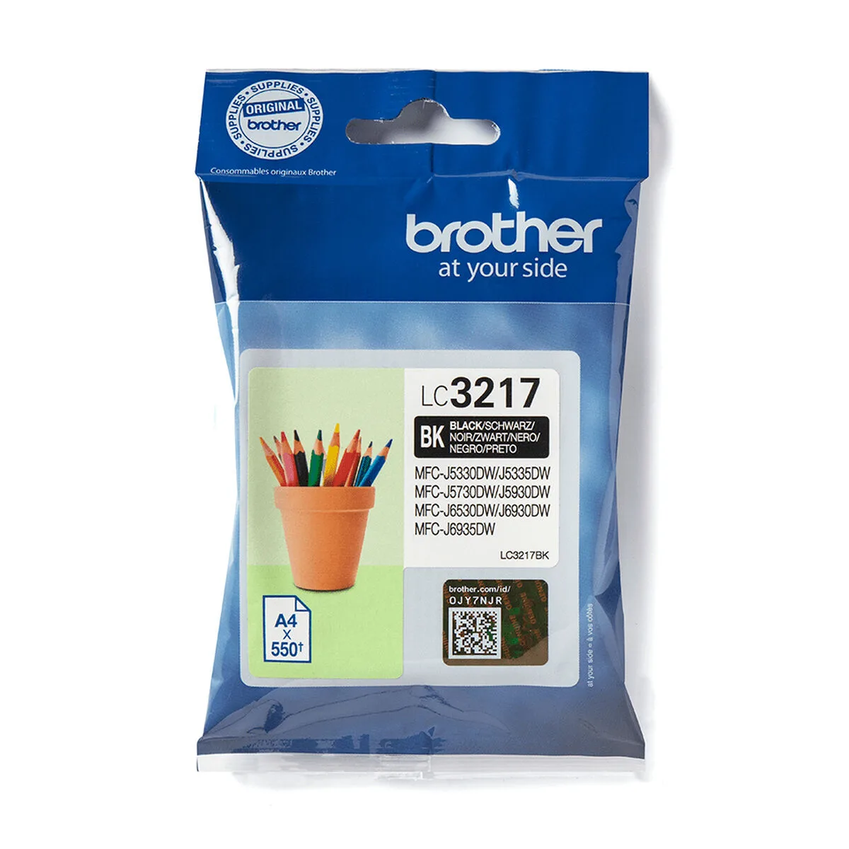 CARTUCHO DE TINTA ORIGINAL BROTHER LC-3217BK NEGRO