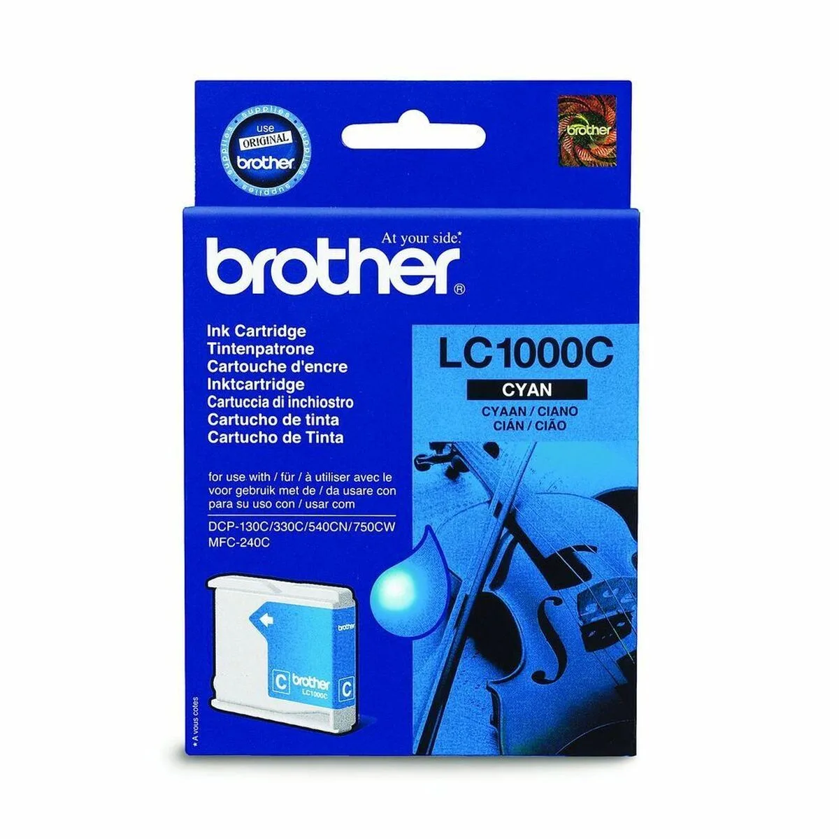 CARTUCHO DE TINTA ORIGINAL BROTHER LC1000C AZUL CIAN