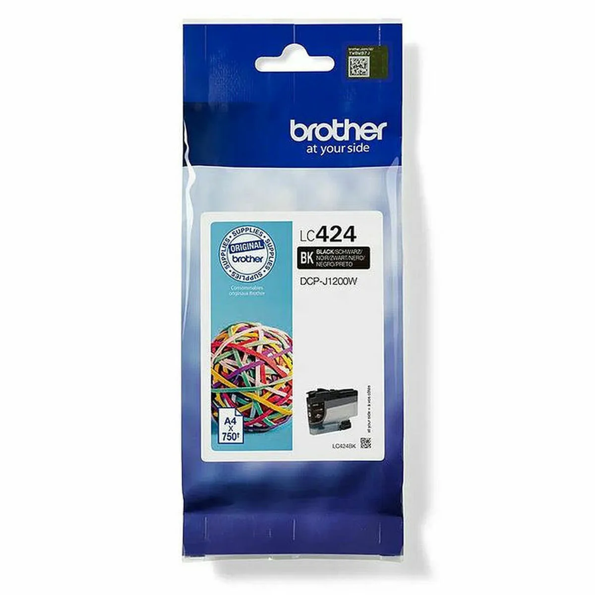 CARTUCHO DE TINTA ORIGINAL BROTHER LC-424BK NEGRO