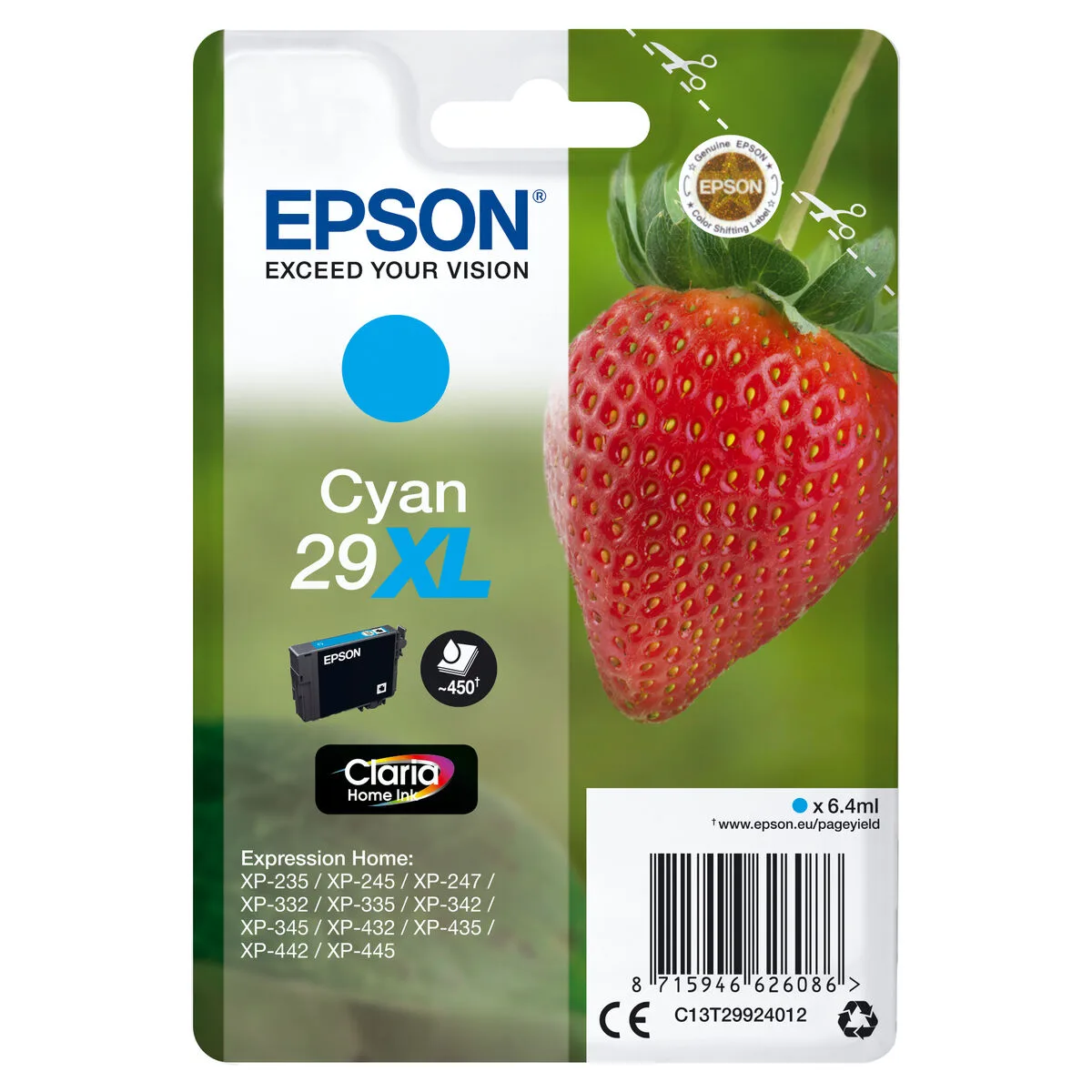 CARTUCHO DE TINTA ORIGINAL EPSON 235M283 CIAN