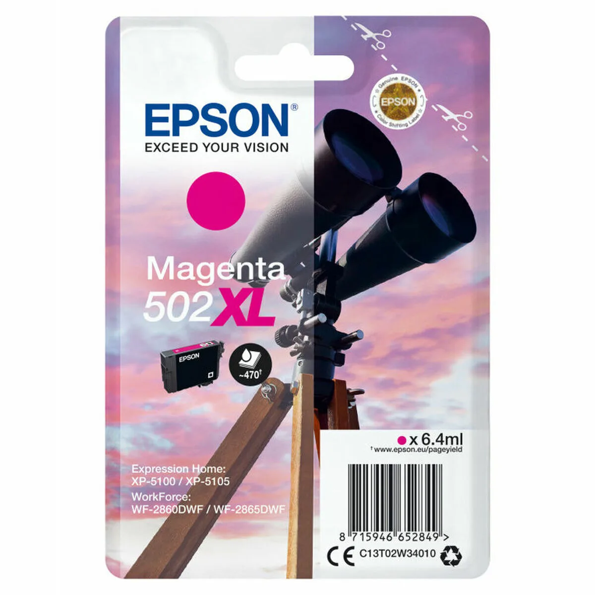 CARTUCHO DE TINTA ORIGINAL EPSON 2984090 MAGENTA